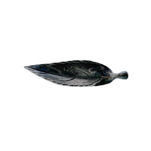 Vintage NYE Blackened Sterling Silver 925 Leaf Pin Brooch